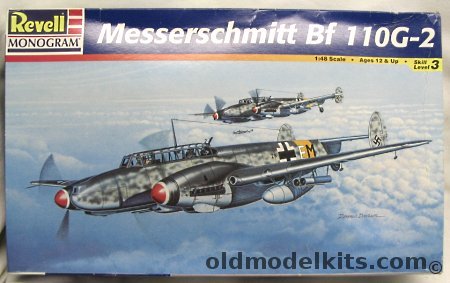 Revell 1/48 Messerschmitt Bf-110 G-2 - (Bf110G-2), 85-5839 plastic model kit